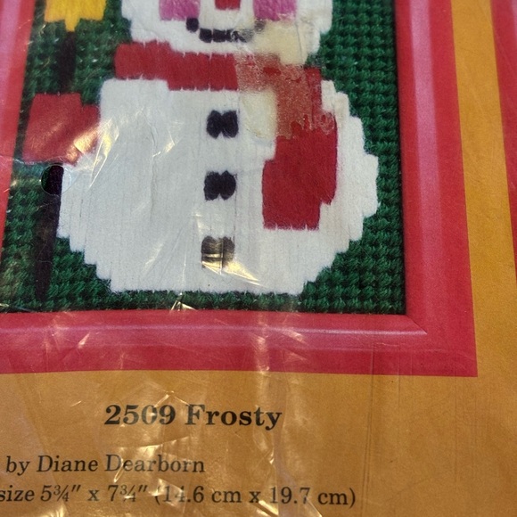 Vintage 1984 Creative Circle Embroidery Kit #2509 Frosty New never been used - Picture 2 of 8